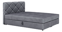 Bračni krevet Boxspring 160x200 cm Karum(s podnicom i madracem) (tamno siva)