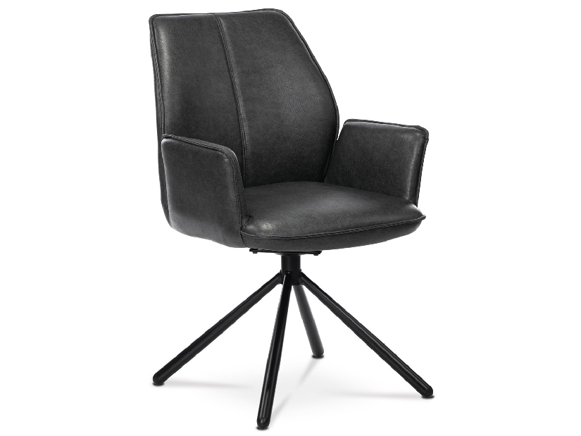 Blagovaonska stolica Hamea-398-GREY3 (tamno siva + crna)
