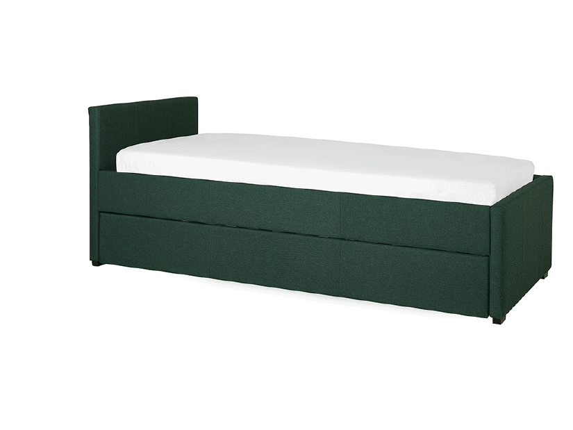 Krevet na razvlačenje 90 cm MERMAID (s podnicom) (zelena)