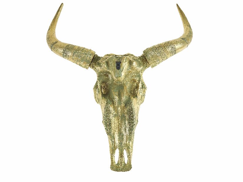Dekoracija bikova lubanja KAOVO (zlatna)