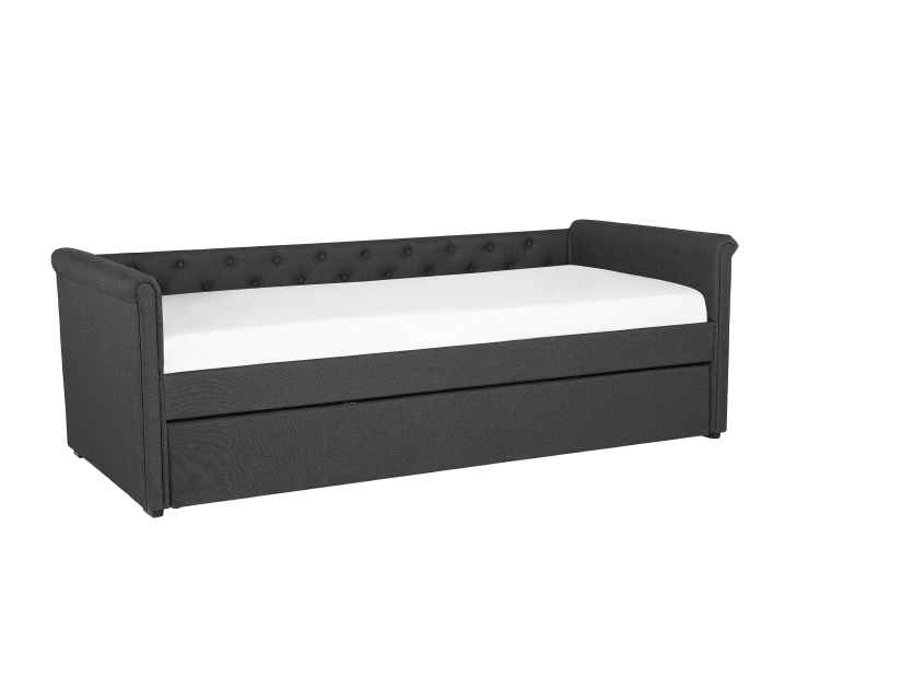 Krevet na razvlačenje 90 cm LISABON (s podnicom) (siva)