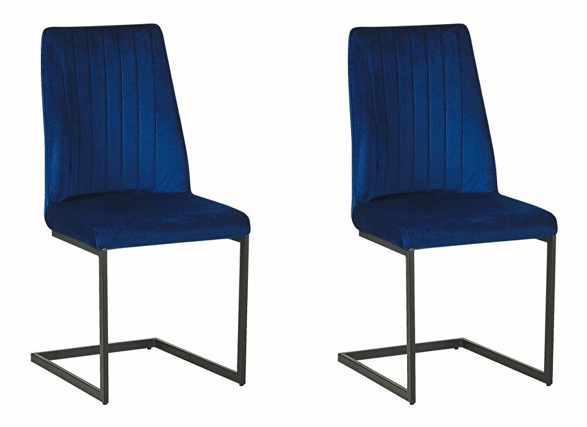 Set 2 kom. blagovaonskih stolica LANIVE (plava)