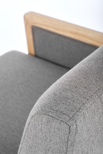 Fotelja Cofaro (siva + prirodna)