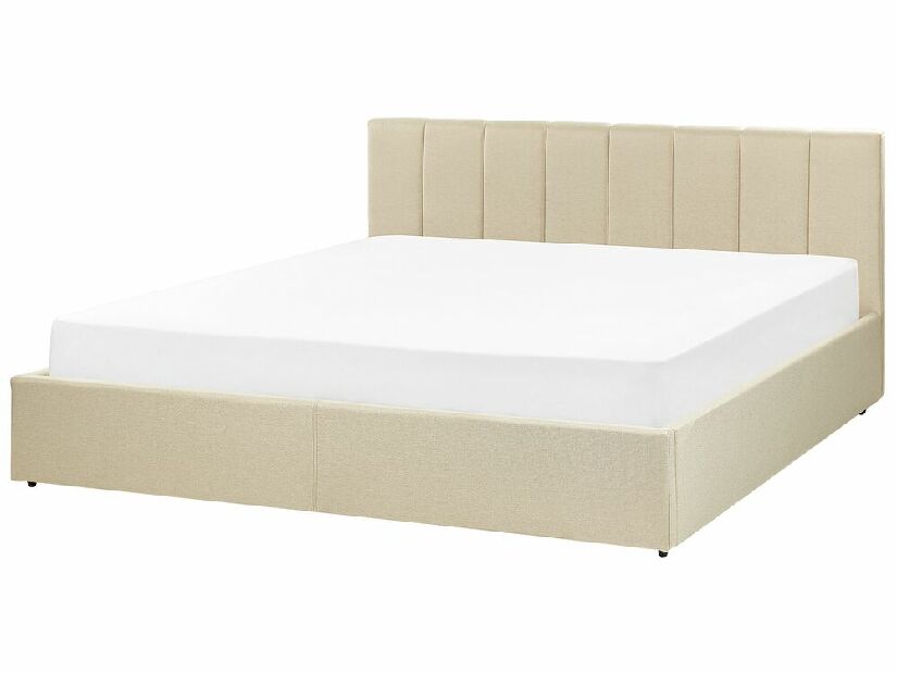Bračni krevet 180 cm Dabria (bež) (s podnicom) (s prostorom za odlaganje)