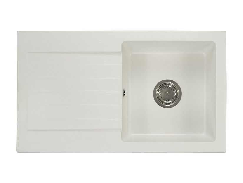 Kuhinjski sudoper Lemmion (bijela) (sa 2 otvora za bateriju) (L)