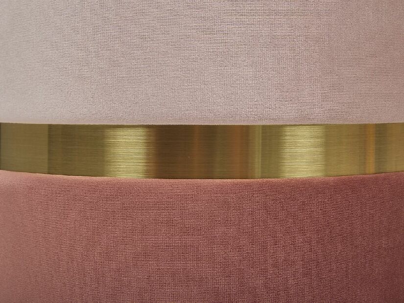 Set taburea 2 kom. WICHINE (tkanina) (ružičasta) (s prostorom za odlaganje)