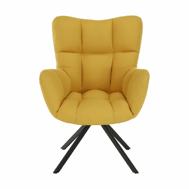 Dizajnerska okretna fotelja Komand (žuta)