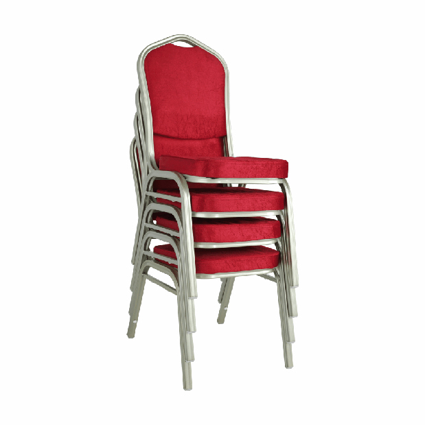 Set blagovaonskih stolica (2 kom.) Zoni (bordo + šampanjac) *outlet moguća oštećenja