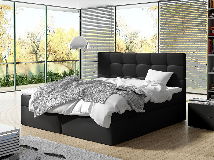 Kontinentalni krevet 180 cm Mirjan Cinara (ekokoža soft 011 (crna))