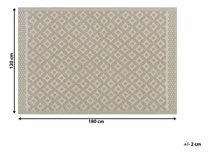 Tepih 120x180 cm TEHA (polipropilen) (bež)