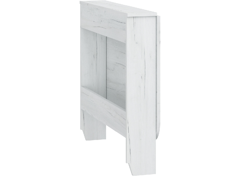 Blagovaonski stol Elston 6 (craft bijeli) (za 2 osobe)