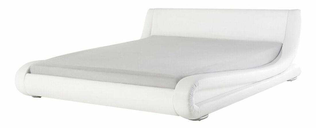 Bračni krevet 160 cm AVENUE (s podnicom) (bijela)
