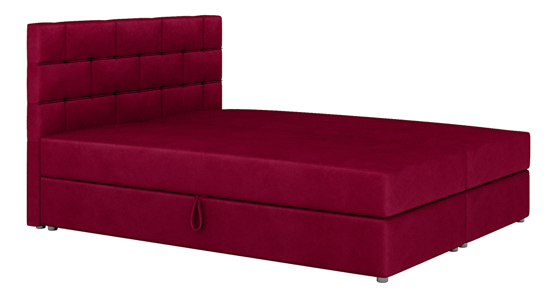 Bračni krevet Boxspring 140x200 cm Waller (s podnicom i madracem) (ružičasta)
