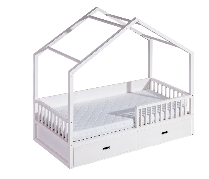 Dječji krevet Will (bijela) (s prostorom za odlaganje)