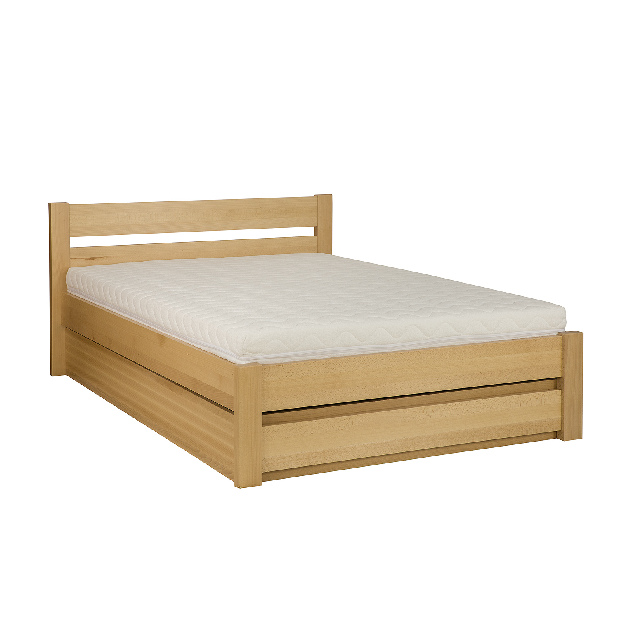 Bračni krevet 140 cm LK 190 BOX (s podnicom i prostorom za odlaganje)