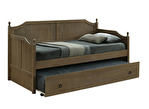 Jednostruki krevet s pomoćnim ležajem 90 cm Byrma (antički hrast) (bez madraca)