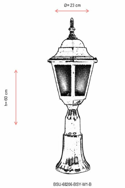 Vanjska zidna svjetiljka Dyllon (crna)