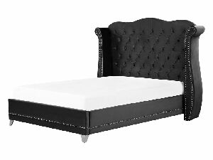 Bračni krevet 140 cm Aidan (crna) (s podnicom)
