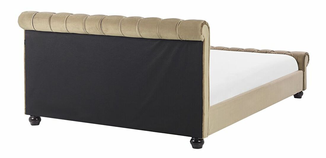 Bračni vodeni krevet 160 cm Alexandrine (bež) (s podnicom i madracem)