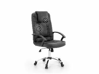 Masažna fotelja REXO (umjetna koža) (crna)