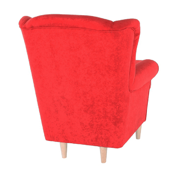 Fotelja s tabureom Aevo (crvena) 