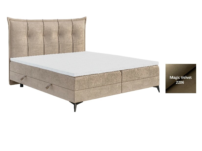 Jednostruki krevet Boxspring 80 cm Foxtrot (smeđa) (s madracem i prostorom za odlaganje) *rasprodaja