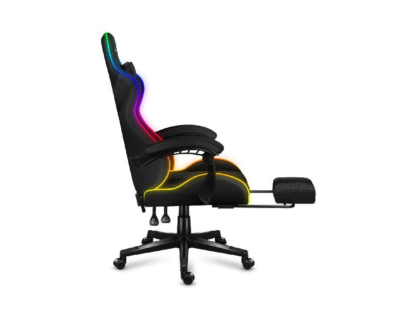 Gaming stolica Fusion 4.7 (crna + šarena) (s LED rasvjetom)