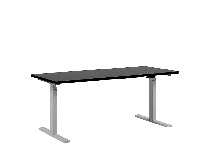 Pisaći stol Upgo (crno bijela) (električno podesiv)