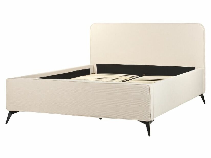 Bračni krevet 160 cm Vardiel (bež) (s podnicom)
