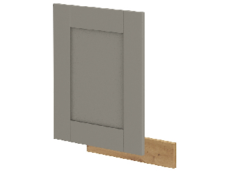 Vrata za ugradbenu perilicu posuđa Lucid ZM 446 x 570 (hrast artisan + claygrey)