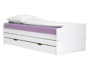Krevet s pomoćnim ležajevima Flapi (bijela) 
