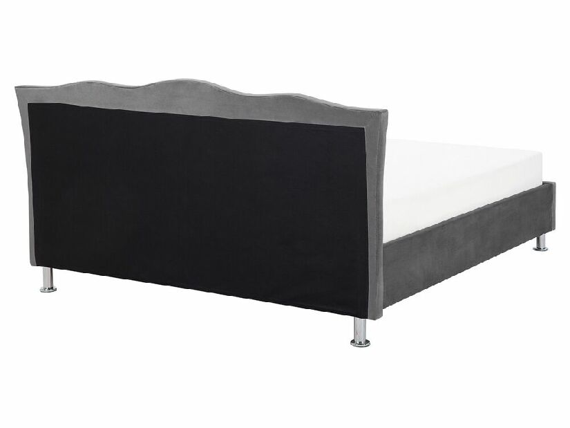 Bračni krevet 160 cm MATH (s podnicom) (tamno siva)