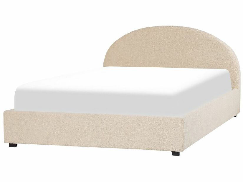 Bračni krevet 160 cm Verena (bež) (s podnicom i prostorom za odlaganje)
