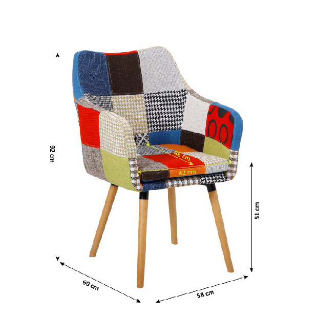 Blagovaonska stolica Lardo (šarena) 