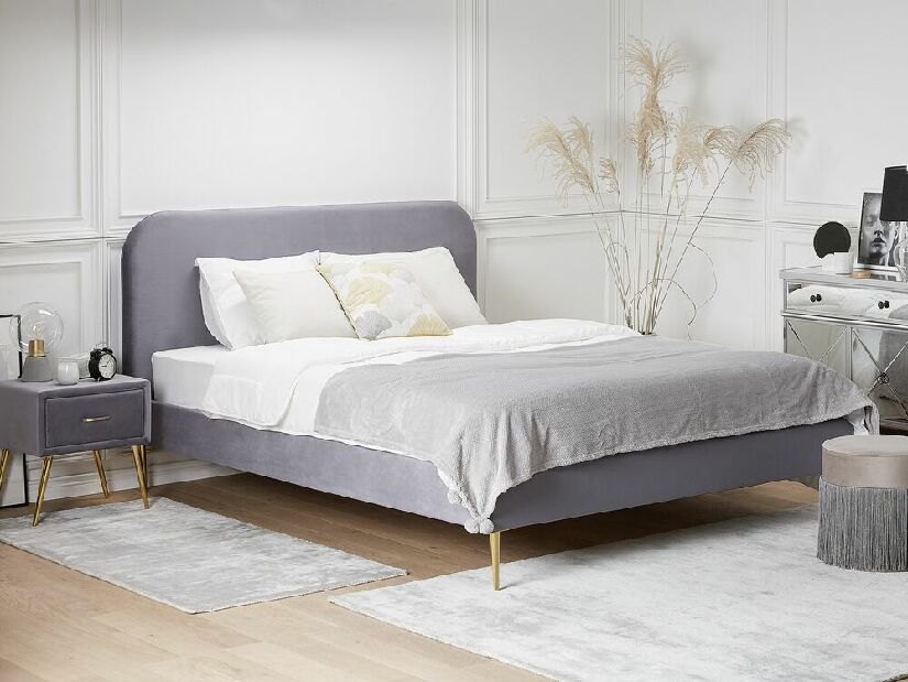 Bračni krevet 160 cm Faris (siva) (s podnicom)