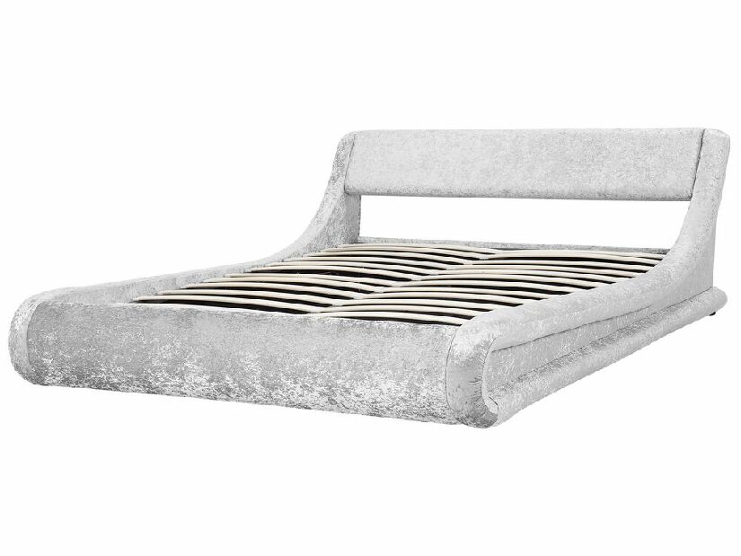 Bračni krevet 180 cm Anais (srebrna) (s podnicom) (s prostorom za odlaganje)