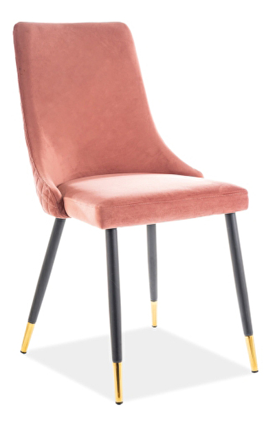 Blagovaonska stolica Polly (ružičasta + Siva + zlatna)