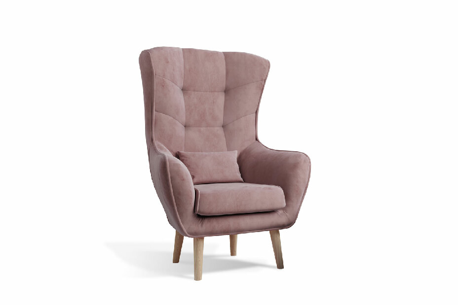 Fotelja Agueda tip 08 (ružičasta)