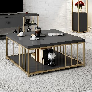 Stolić za kavu Zen (antracit + zlatna)