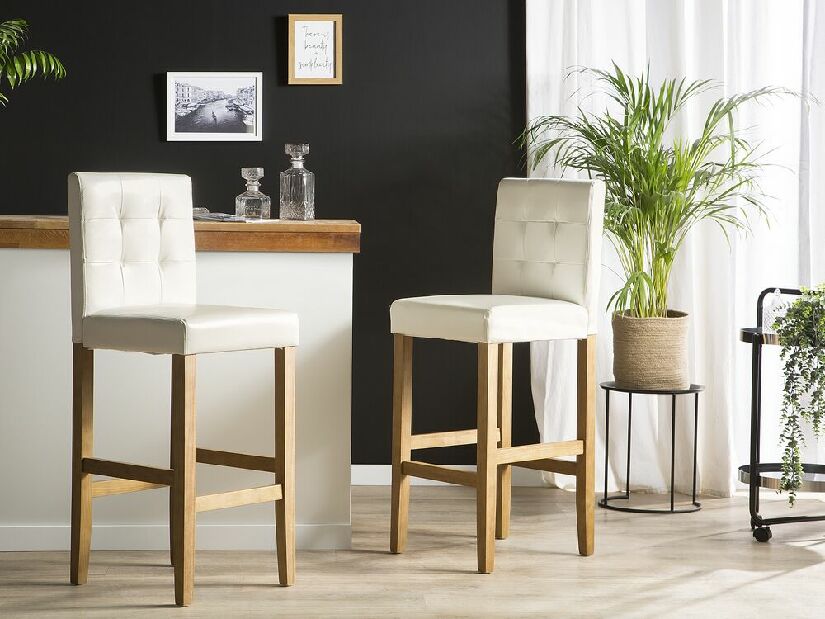 Barska stolica MATON (sintetička koža) (bijela)