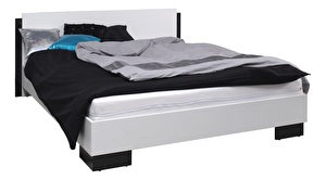 Bračni krevet 160 cm Laurenia (crna) (S podnicom) 