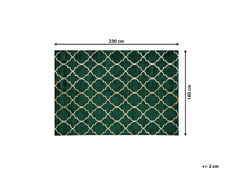 Tepih 160x230 cm YOLK (tkanina) (zelena)
