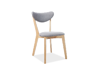Blagovaonska stolica Belkis (siva + hrast)