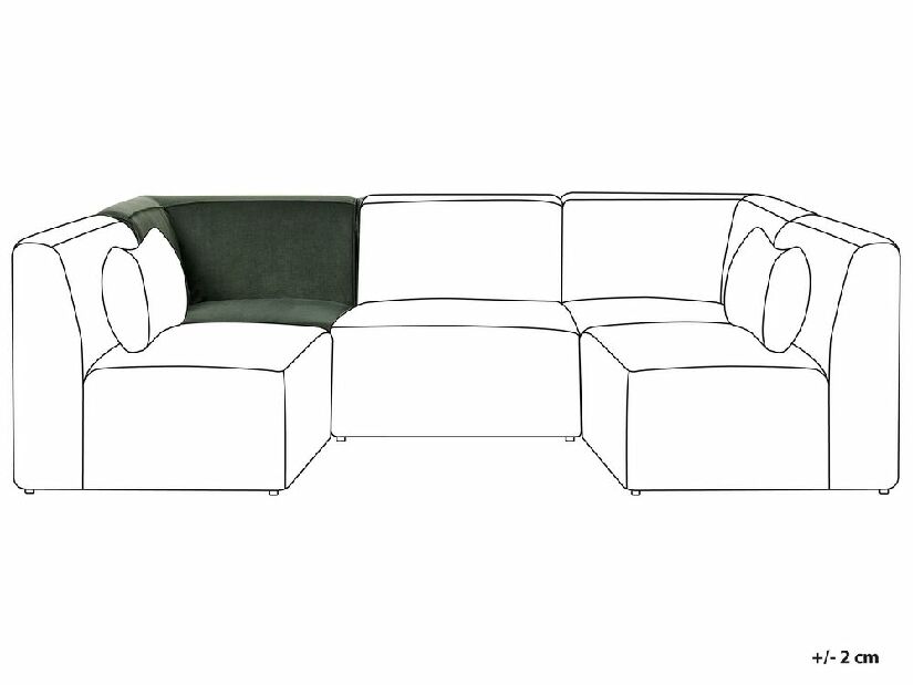 Fotelja Lemia (zelena)