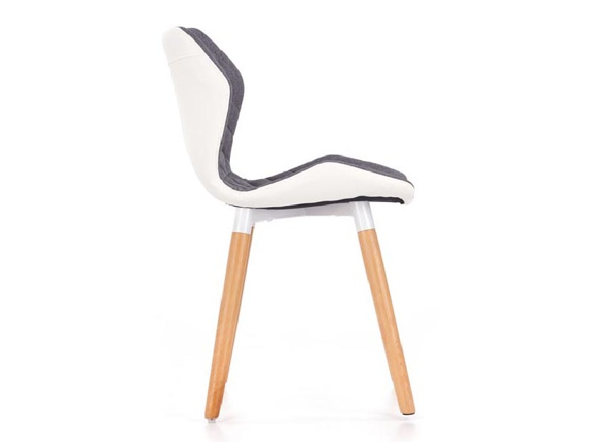 Blagovaonska stolica Ken (bijela + siva)