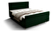 Bračni krevet  Boxspring 140 cm Flu plus (tamnozelena) (s madracem i prostorom za odlaganje)