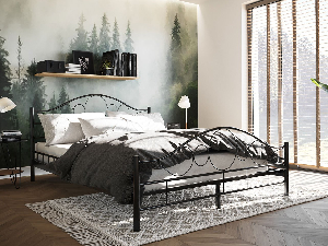 Metalni krevet Mirjan Marigold (crna) (140x200)