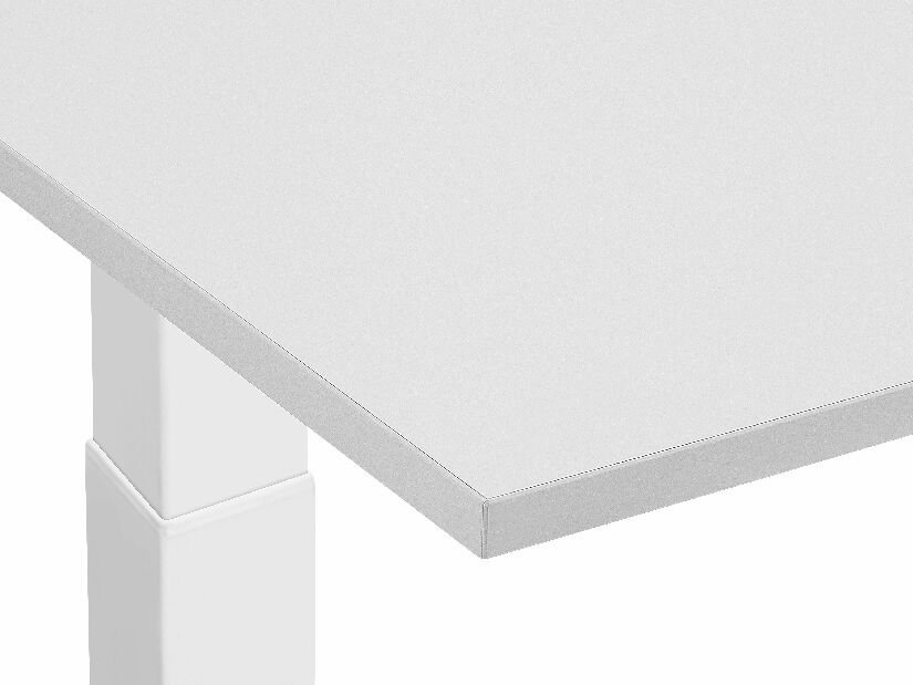 Pisaći stol DESIRA II (130x72 cm) (siva + bijela) (ručno podesiv)