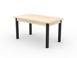 Blagovaonski stol Raviel80 (hrast sonoma + crna)