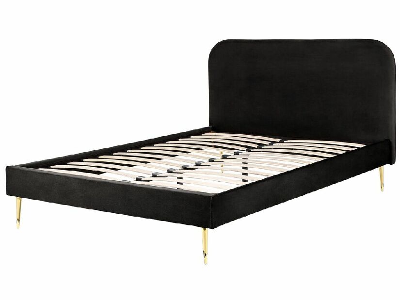 Bračni krevet 160 cm Faris (crna) (s podnicom)